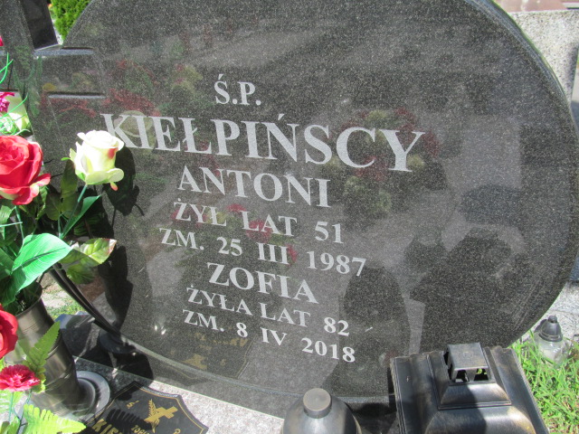 Zofia Kiełpińska 1936 Płock - Grobonet - Wyszukiwarka osób pochowanych