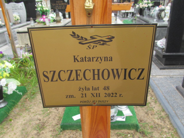 Katarzyna Szczechowicz 1974 Płock - Grobonet - Wyszukiwarka osób pochowanych