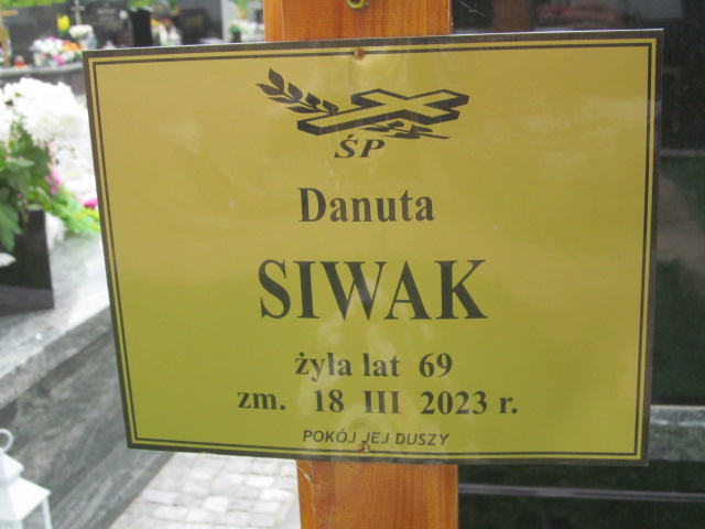 Grób Danuta Siwak