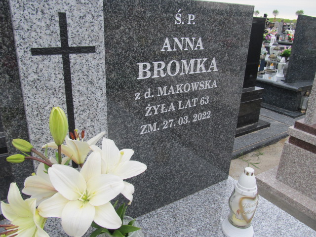Anna Bromka 1959 Płock - Grobonet - Wyszukiwarka osób pochowanych