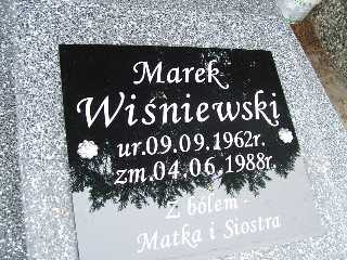 Marek Wiśniewski 1962 Płock - Grobonet - Wyszukiwarka osób pochowanych