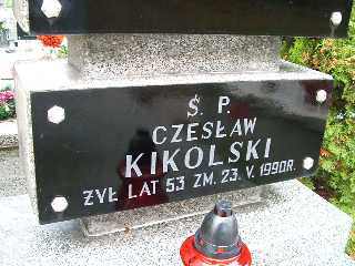 Czesław Kikolski 1937 Płock - Grobonet - Wyszukiwarka osób pochowanych
