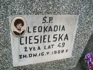 Grób Leokadia Ciesielska