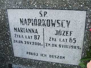 Józef Napiórkowski 1924 Płock - Grobonet - Wyszukiwarka osób pochowanych