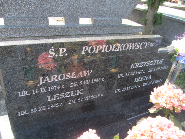 Leszek Zygmunt Popiołkowski 1942 Płock - Grobonet - Wyszukiwarka osób pochowanych