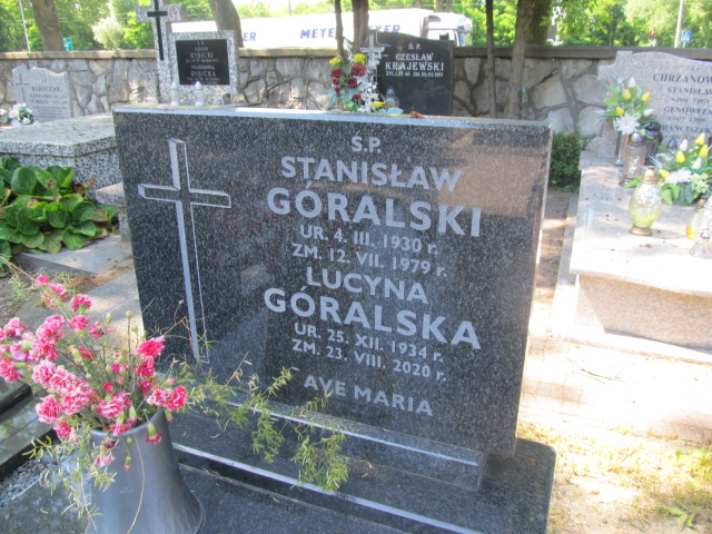 Lucyna Góralska 1934 Płock - Grobonet - Wyszukiwarka osób pochowanych