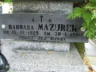 Grób Barbara Mazurek