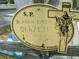 Blanka Linda Okrzeja 1979 Płock - Grobonet - Wyszukiwarka osób pochowanych